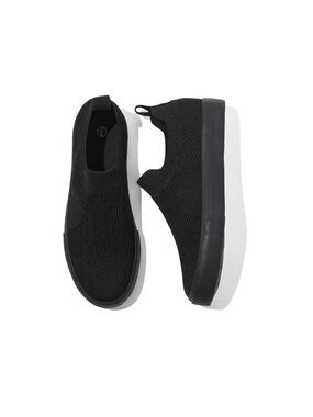 Black Slip-On Knit Sneaker Womens Size 6